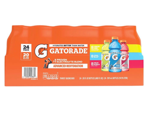 Gatorade Variety Pack (20oz) 24pk per 54 Cases - Full Pallet